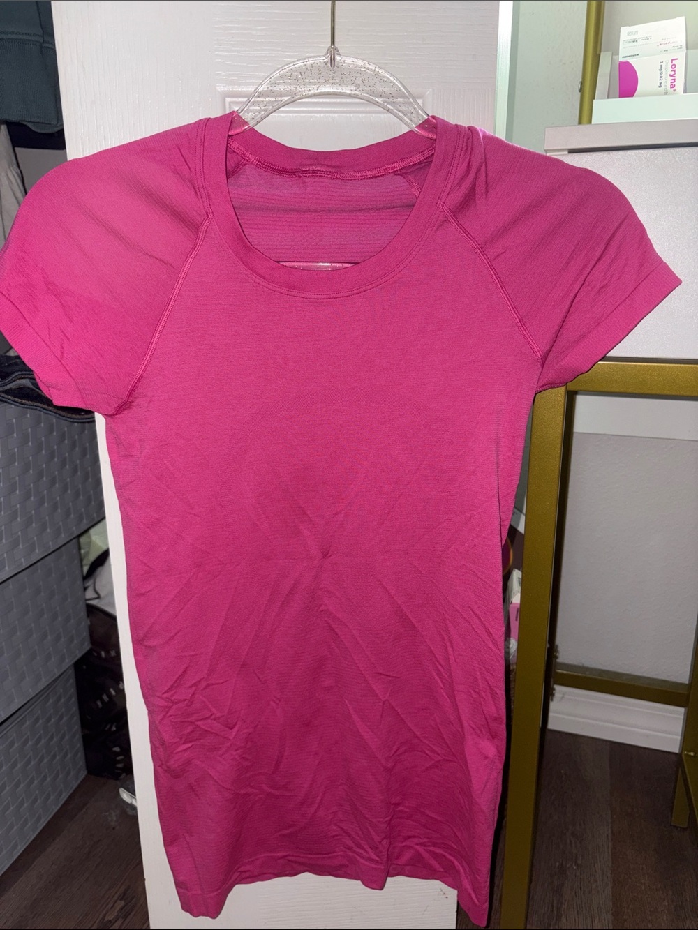 lululemon athletica Short-Sleeve Active Top - Magenta Pink